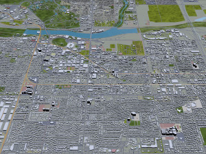 Tempe city arizona usa 20km 3D Модель