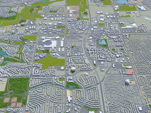 thornton city colorado usa 30km 3D Model