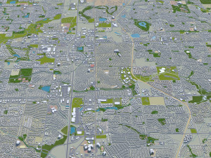 thornton city colorado usa 30km 3D Model