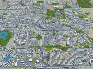 thornton city colorado usa 30km 3D Model