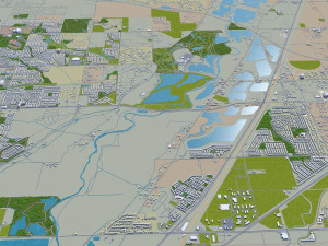thornton city colorado usa 30km 3D Model