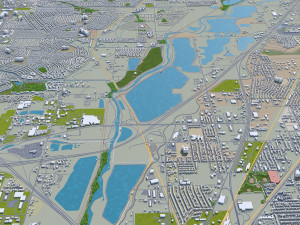 thornton city colorado usa 30km 3D Model