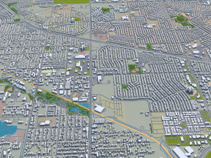 thornton city colorado usa 30km 3D Model