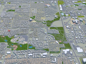 thornton city colorado usa 30km 3D Model