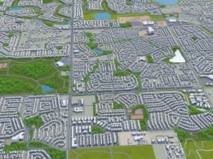 thornton city colorado usa 30km 3D Model