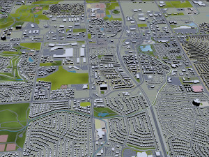 thornton city colorado usa 30km 3D Model