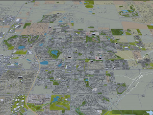 thornton city colorado usa 30km 3D Model