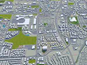 thornton city colorado usa 30km 3D Model