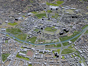 timisoara city romania 30km 3D Model