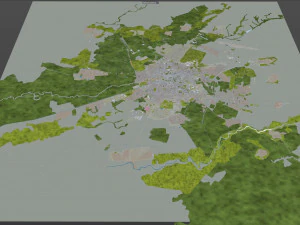 timisoara city romania 30km 3D Model