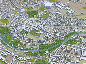timisoara city romania 30km 3D Model