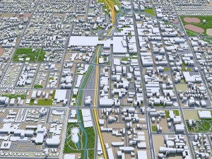 toowoomba city australia 35km Modello 3D