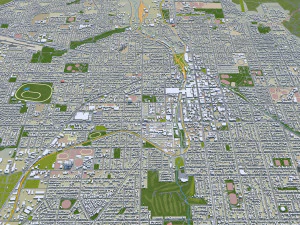 toowoomba city australia 35km 3D Model