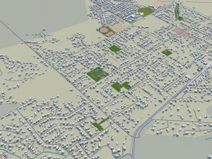 toowoomba city australia 35km 3D Model