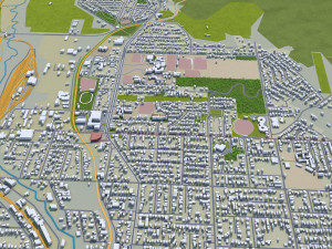 toowoomba city australia 35km Modello 3D