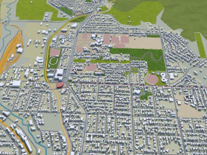 toowoomba city australia 35km 3D Model