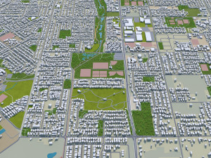 toowoomba city australia 35km Modello 3D