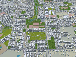 toowoomba city australia 35km 3D Model