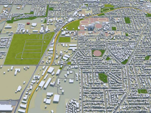 toowoomba city australia 35km 3D Model