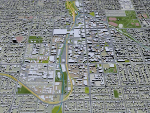 toowoomba city australia 35km 3D Model