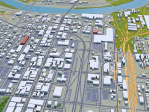 topeka city kansas usa 30km Modello 3D