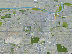 topeka city kansas usa 30km Modello 3D