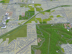 topeka city kansas usa 30km Modello 3D