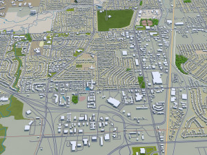 topeka city kansas usa 30km Modello 3D