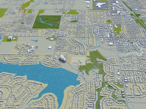 topeka city kansas usa 30km Modello 3D
