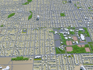 topeka city kansas usa 30km Modello 3D
