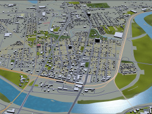 topeka city kansas usa 30km Modello 3D