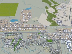 townsville city australia 30km 3D Model