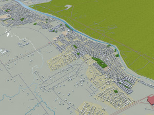 townsville city australia 30km 3D Model