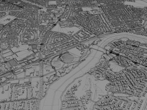 townsville city australia 30km 3D Model