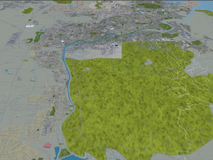 townsville city australia 30km 3D Model