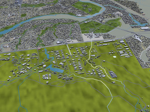 townsville city australia 30km 3D Model