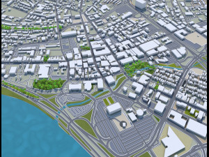 trenton city new jersey usa 20km 3D Model