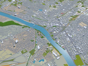 trenton city new jersey usa 20km 3D Model