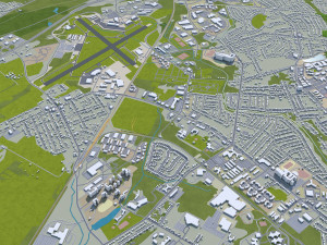 trenton city new jersey usa 20km 3D Model