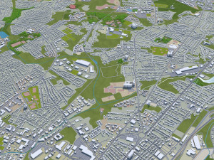 trenton city new jersey usa 20km 3D Model