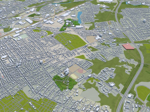 trenton city new jersey usa 20km 3D Model