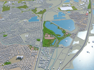trenton city new jersey usa 20km 3D Model