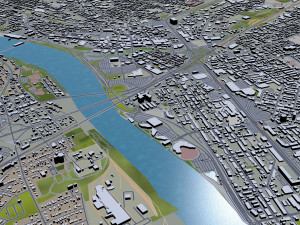 trenton city new jersey usa 20km 3D Model