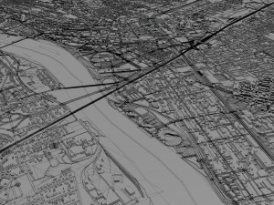 trenton city new jersey usa 20km 3D Model
