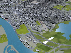 trenton city new jersey usa 20km 3D Model