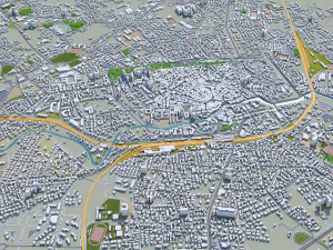 treviso prov&iacute;ncia de treviso cidade it&aacute;lia 20km Modelo 3D