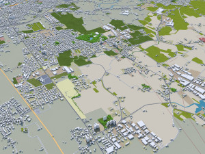 treviso province of treviso city italy 20km 3D Model