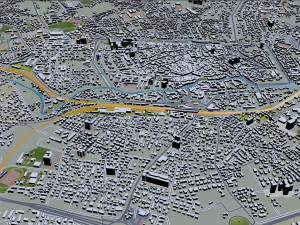 treviso province of treviso city italy 20km 3D Model