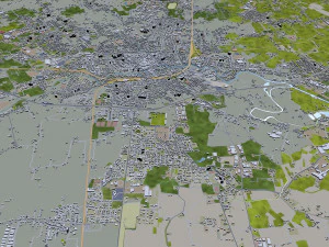 treviso prov&iacute;ncia de treviso cidade it&aacute;lia 20km Modelo 3D
