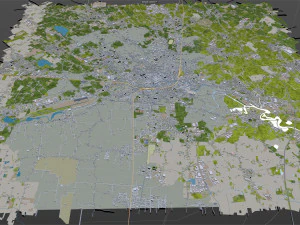 treviso prov&iacute;ncia de treviso cidade it&aacute;lia 20km Modelo 3D